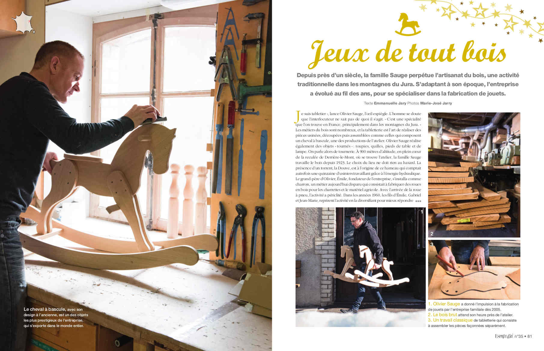 Article Esprit d'Ici nov dec 2017 - Sauge Artinans du Bois